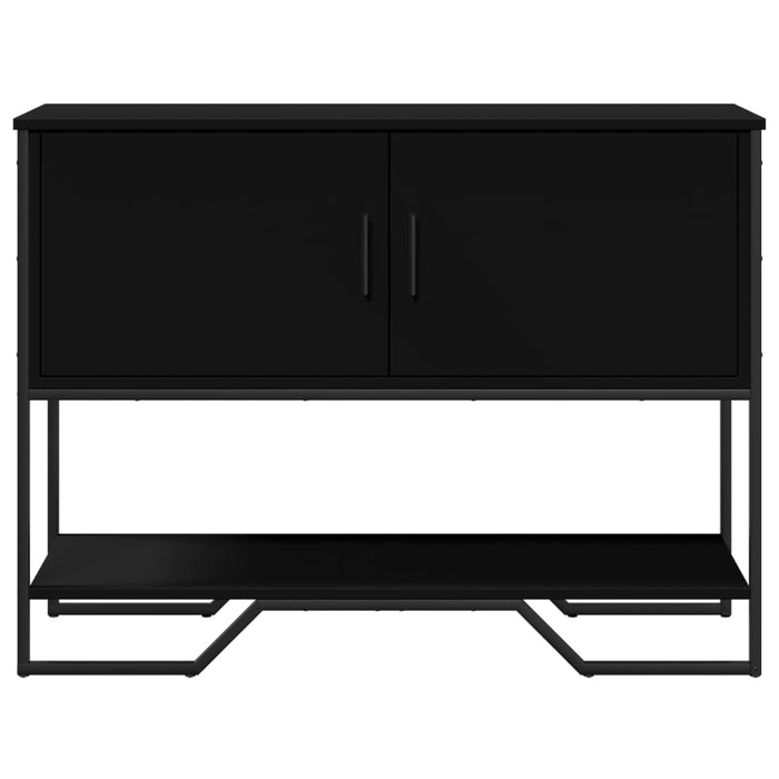 Tavolo Consolle Nero 100x35x74,5 cm in Truciolato 848534