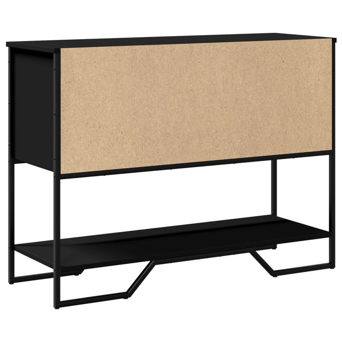 Tavolo Consolle Nero 100x35x74,5 cm in Truciolato 848534