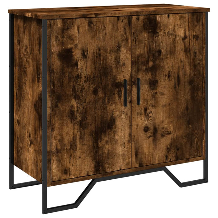 vidaXL Credenza Rovere Fumo 78x35,5x74,5 cm in Legno Multistrato