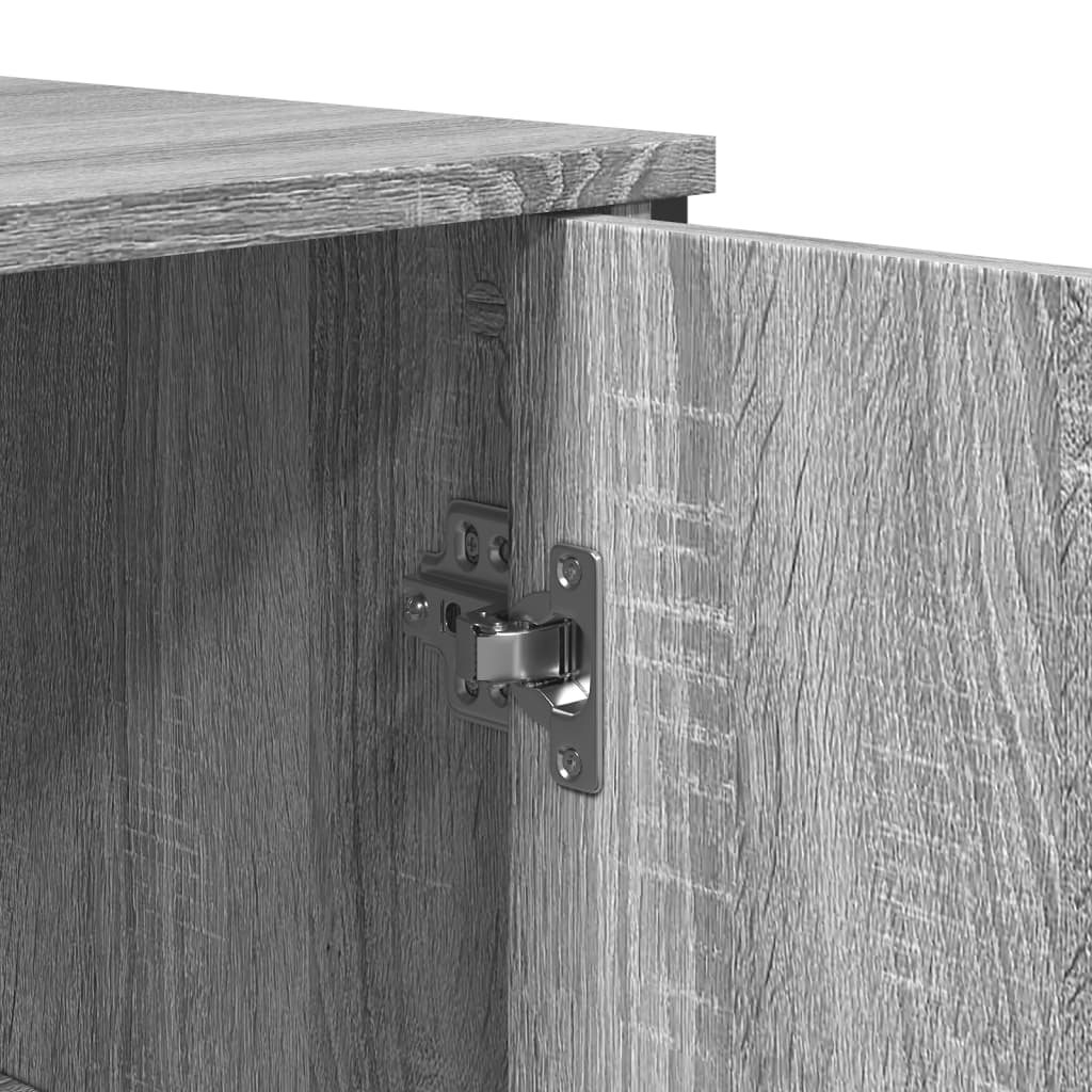 vidaXL Credenza Grigio Sonoma 78x35,5x74,5 cm in Legno Multistrato