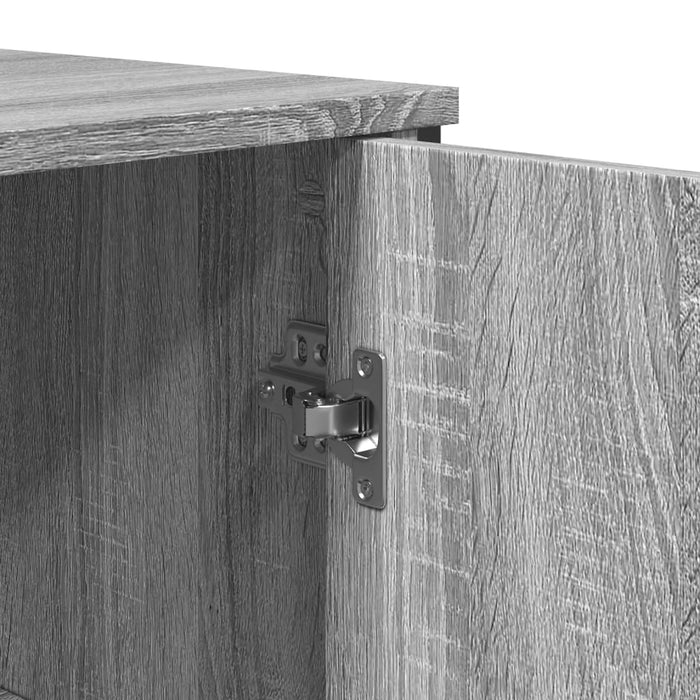vidaXL Credenza Grigio Sonoma 78x35,5x74,5 cm in Legno Multistrato