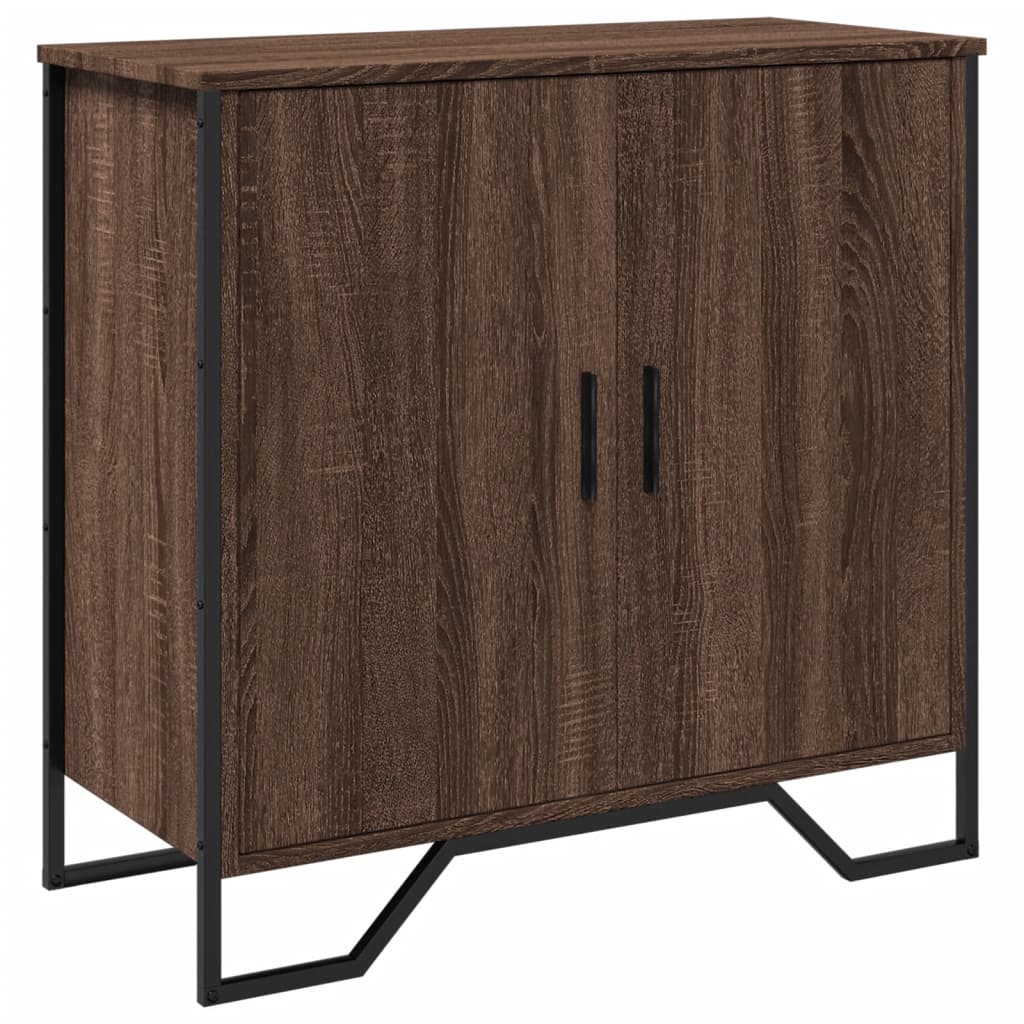 vidaXL Credenza Rovere Marrone 78x35,5x74,5 cm in Legno Multistrato