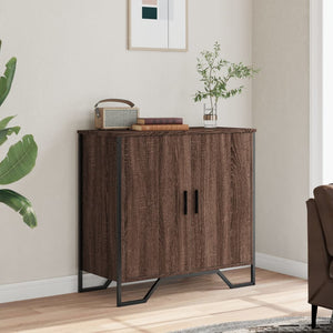 vidaXL Credenza Rovere Marrone 78x35,5x74,5 cm in Legno Multistrato