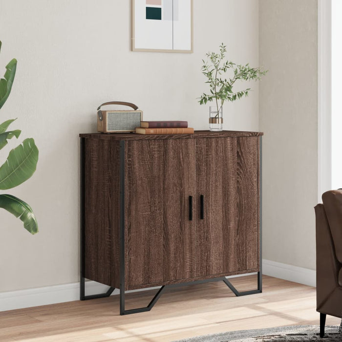 vidaXL Credenza Rovere Marrone 78x35,5x74,5 cm in Legno Multistrato
