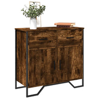 Credenza-Buffet-Armadio da cucina Rovere Fumo 79,5x35,5x74,5 cm in Legno Multistrato