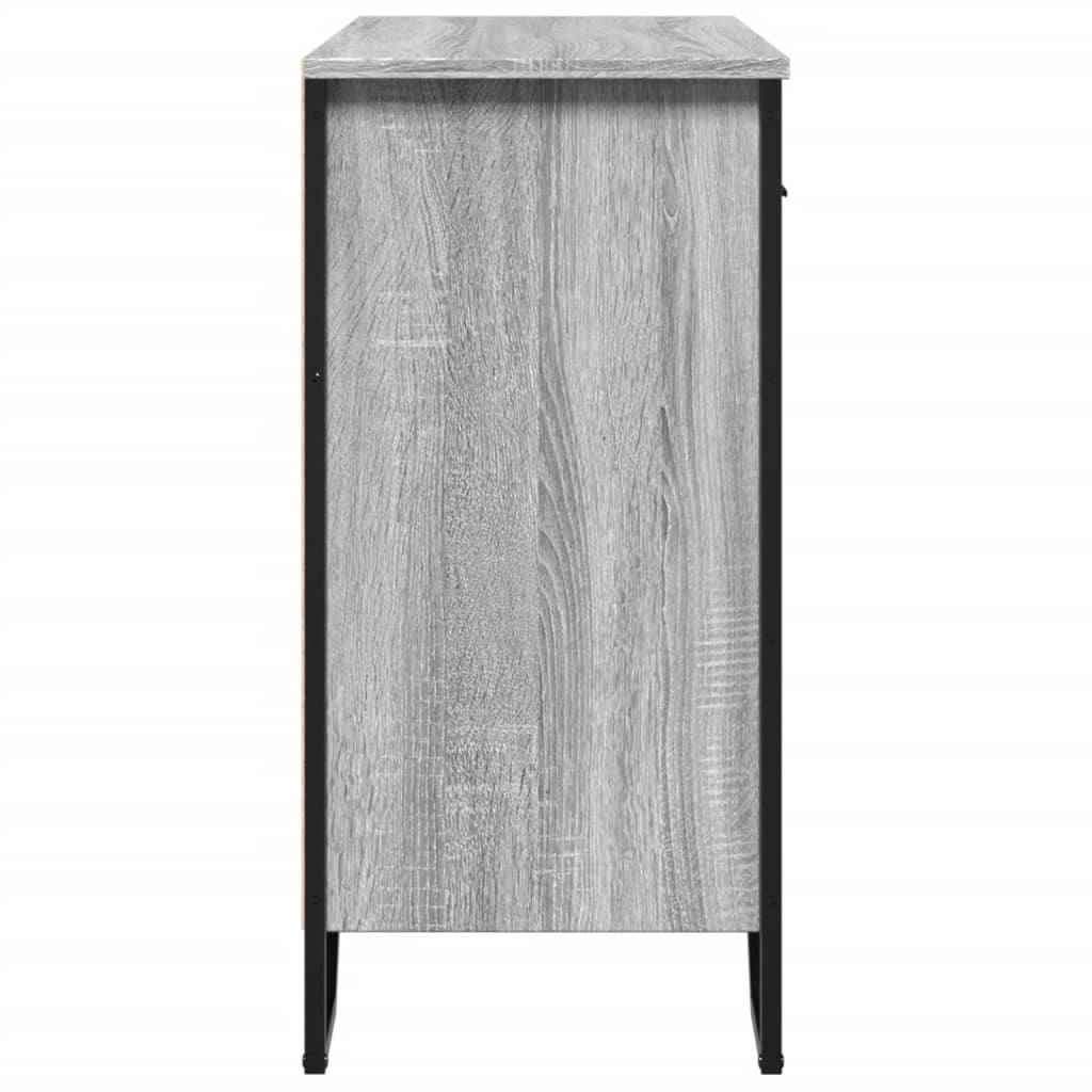 vidaXL Credenza Grigio Sonoma 79,5x35,5x74,5 cm in Legno Multistrato