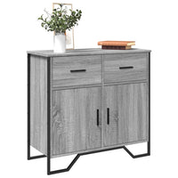 vidaXL Credenza Grigio Sonoma 79,5x35,5x74,5 cm in Legno Multistrato