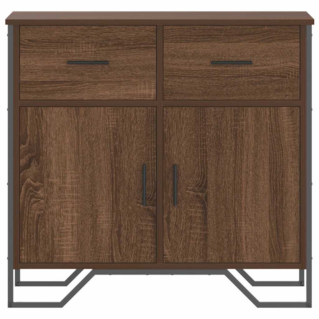 Credenza Rovere Marrone 79,5x35,5x74,5 cm in Legno Multistrato 848548