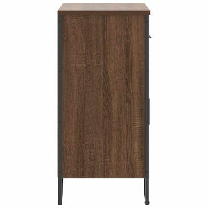 Credenza Rovere Marrone 79,5x35,5x74,5 cm in Legno Multistrato 848548