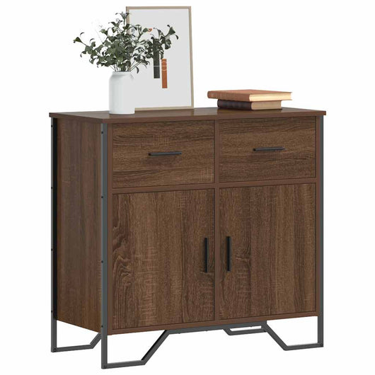 vidaXL Credenza Rovere Marrone 79,5x35,5x74,5 cm in Legno Multistrato