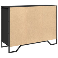 vidaXL Credenza Nera 101x35,5x74,5 cm in Legno Multistrato