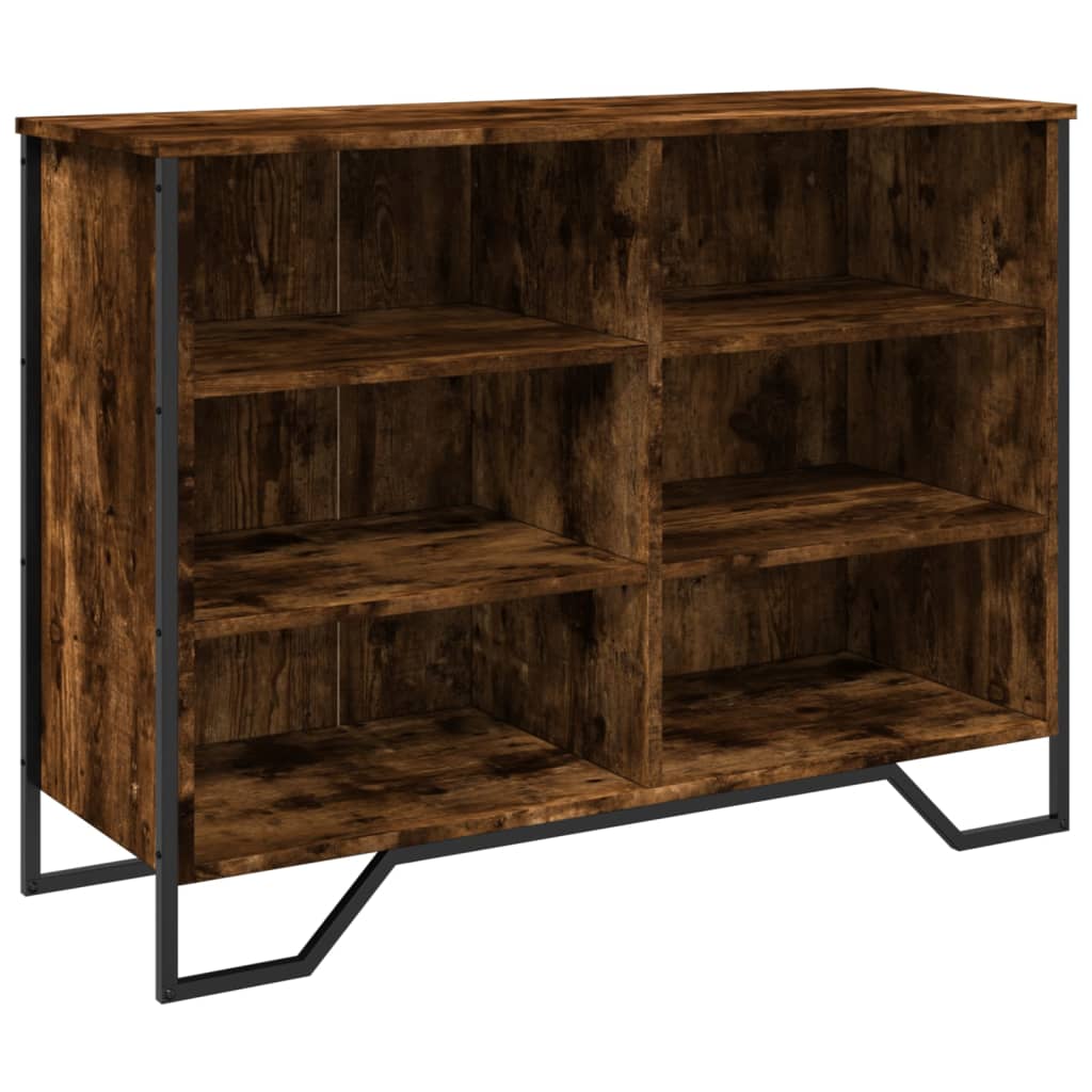 vidaXL Credenza Rovere Fumo 101x35,5x74,5 cm in Legno Multistrato