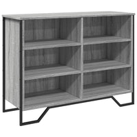 vidaXL Credenza Grigio Sonoma 101x35,5x74,5 cm in Legno Multistrato