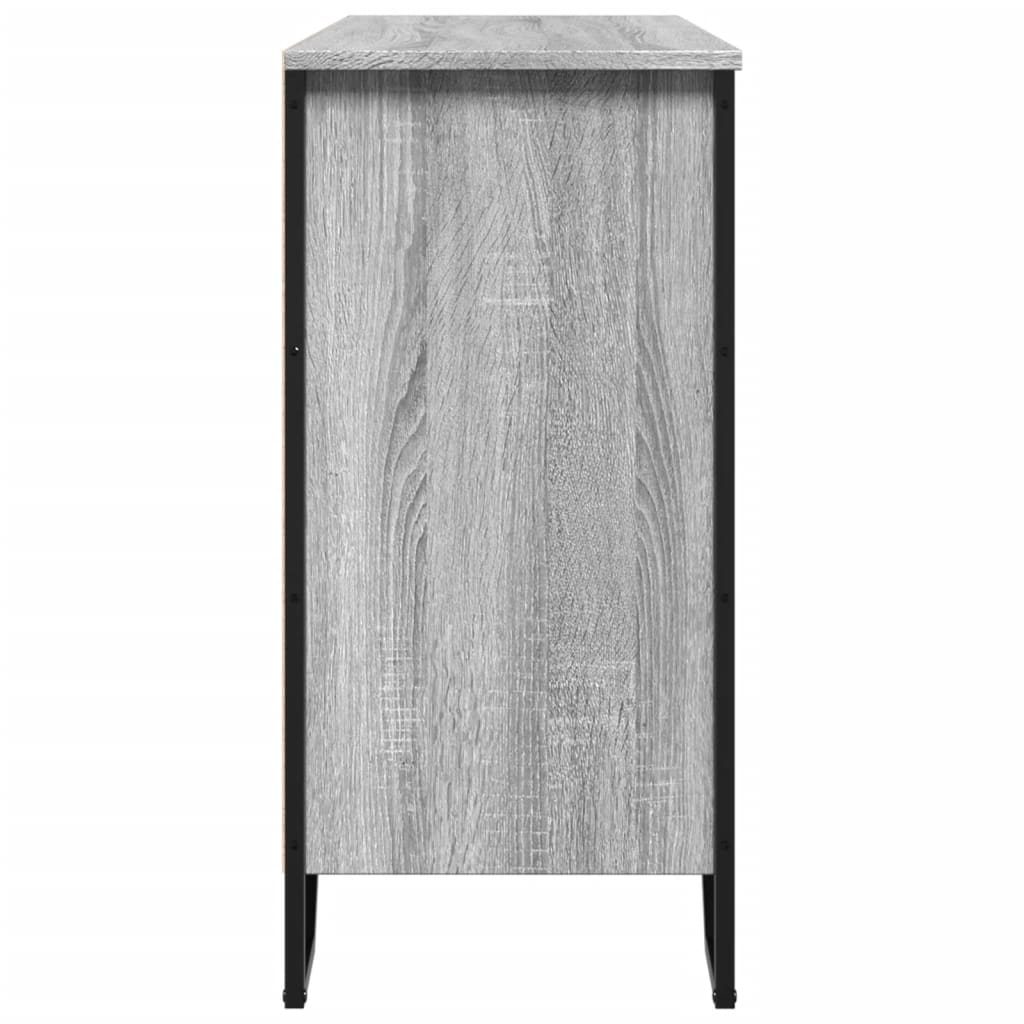 vidaXL Credenza Grigio Sonoma 101x35,5x74,5 cm in Legno Multistrato