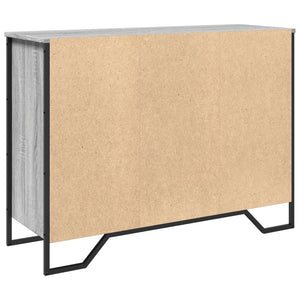 vidaXL Credenza Grigio Sonoma 101x35,5x74,5 cm in Legno Multistrato