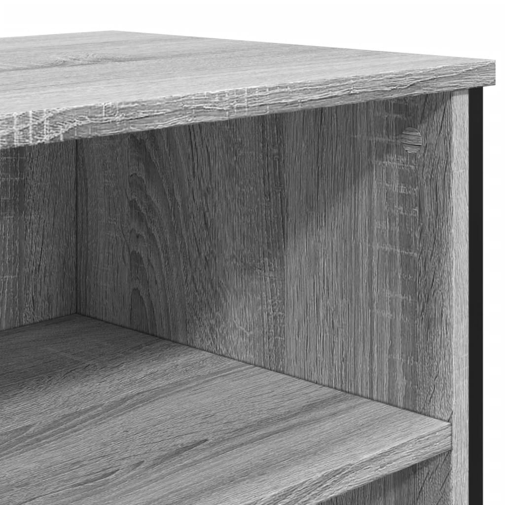 vidaXL Credenza Grigio Sonoma 101x35,5x74,5 cm in Legno Multistrato