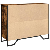 Credenza-Buffet-Armadio da cucina Rovere Fumo 97x32,5x74,5 cm in Legno Multistrato