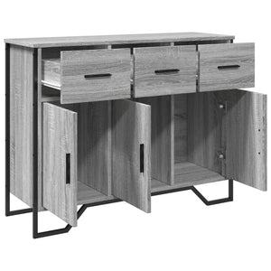 vidaXL Credenza Grigio Sonoma 97x32,5x74,5 cm in Legno Multistrato