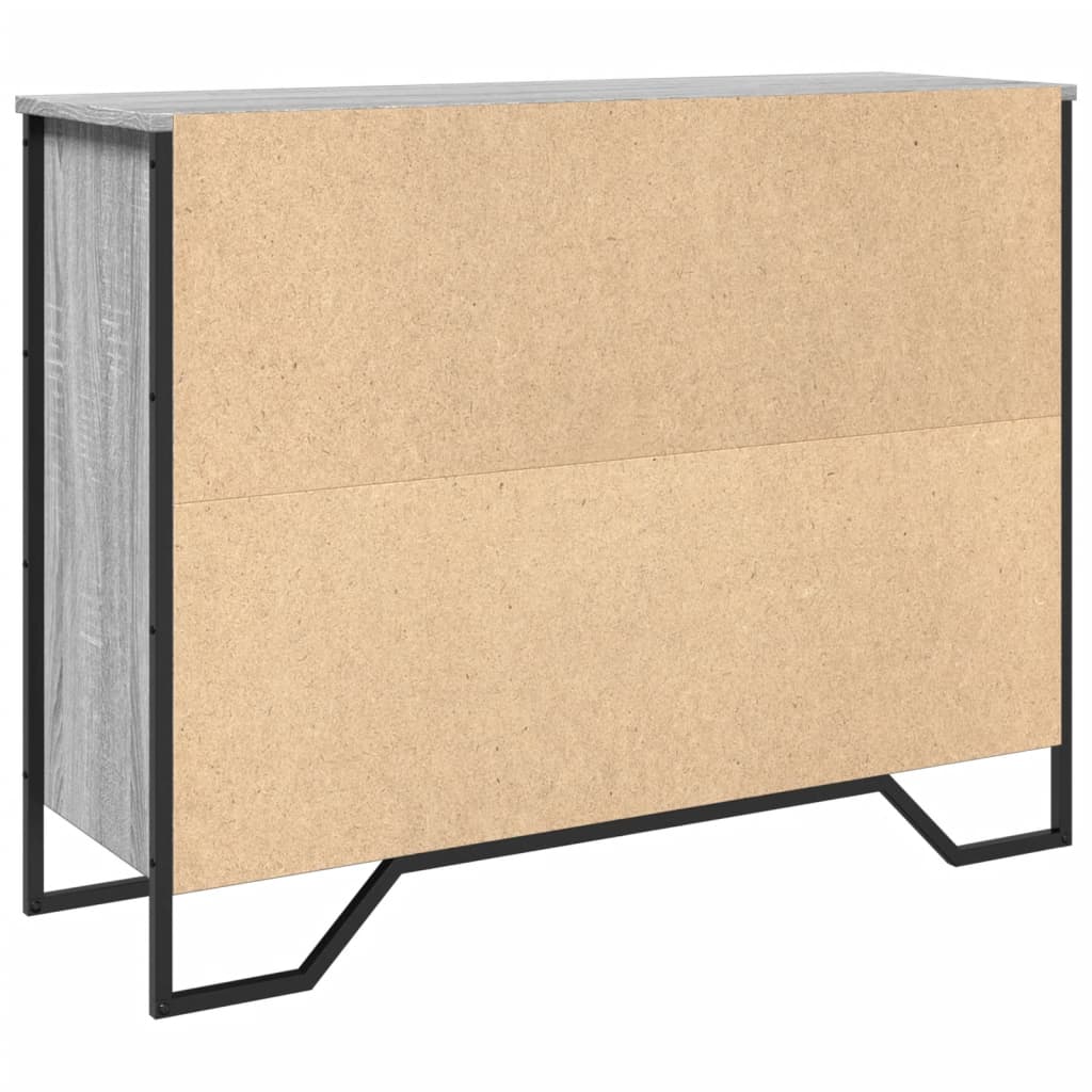 vidaXL Credenza Grigio Sonoma 97x32,5x74,5 cm in Legno Multistrato