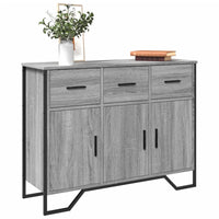 vidaXL Credenza Grigio Sonoma 97x32,5x74,5 cm in Legno Multistrato