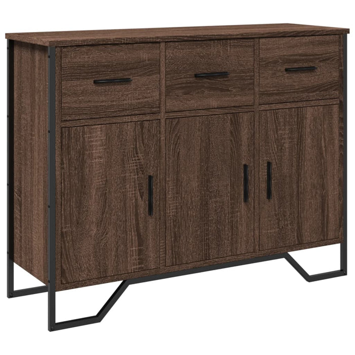 vidaXL Credenza Rovere Marrone 97x32,5x74,5 cm in Legno Multistrato