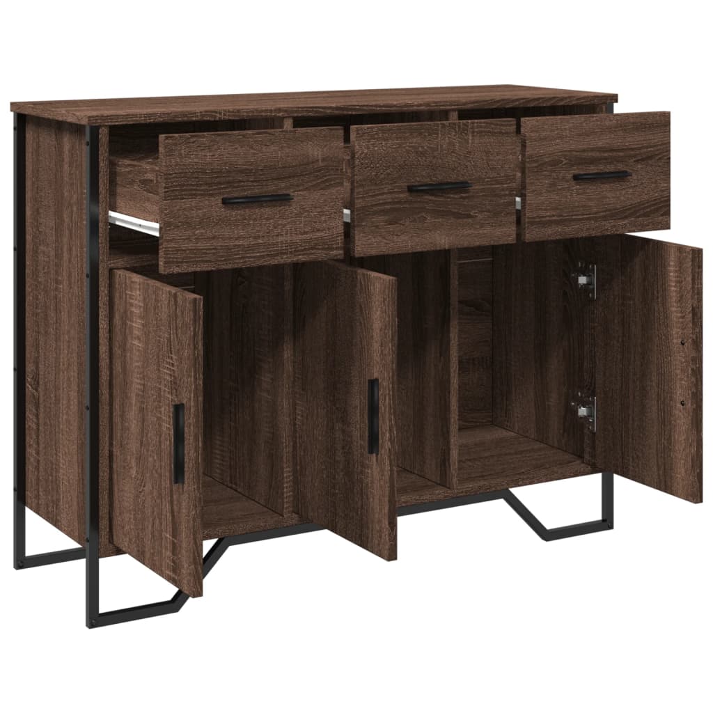 vidaXL Credenza Rovere Marrone 97x32,5x74,5 cm in Legno Multistrato