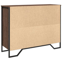 vidaXL Credenza Rovere Marrone 97x32,5x74,5 cm in Legno Multistrato