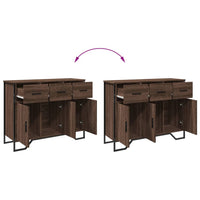 vidaXL Credenza Rovere Marrone 97x32,5x74,5 cm in Legno Multistrato