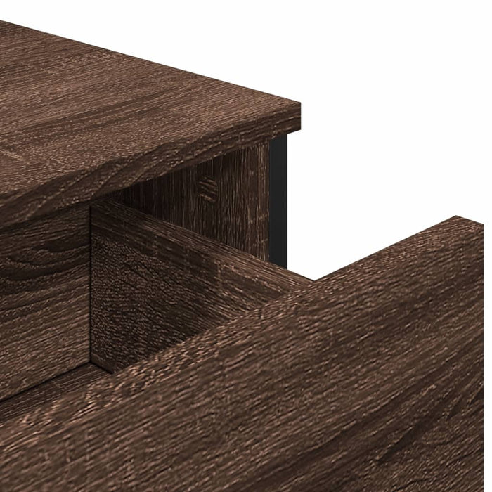 vidaXL Credenza Rovere Marrone 97x32,5x74,5 cm in Legno Multistrato