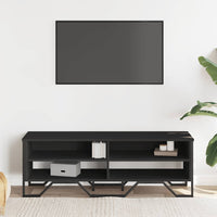 Mobile Porta TV Nero 122x34x41 cm in Legno Multistrato 848569