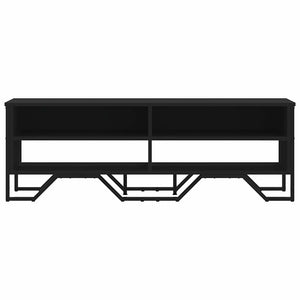Mobile Porta TV Nero 122x34x41 cm in Legno Multistrato 848569