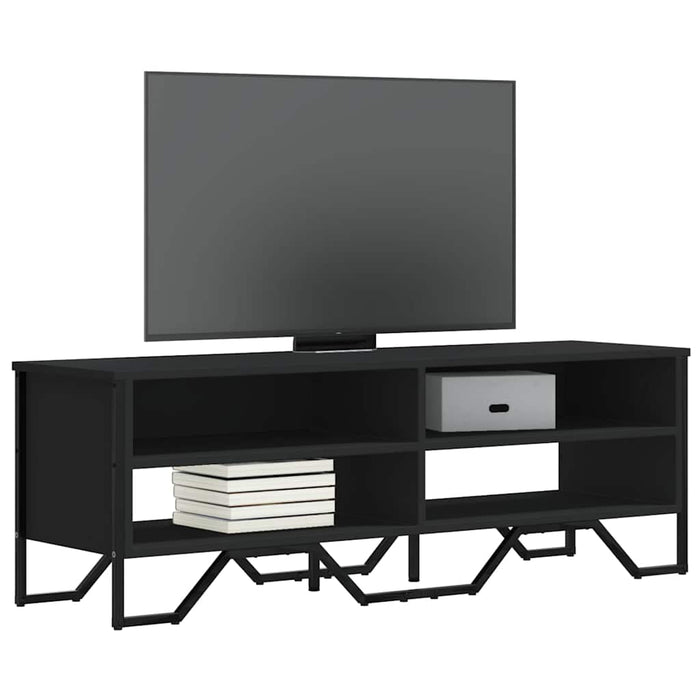 Mobile Porta TV Nero 122x34x41 cm in Legno Multistrato 848569