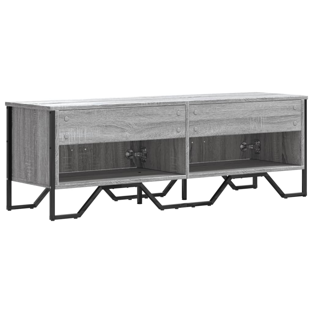 Mobile Porta TV Grigio Sonoma 122x34x41cm in Legno Multistrato 848587