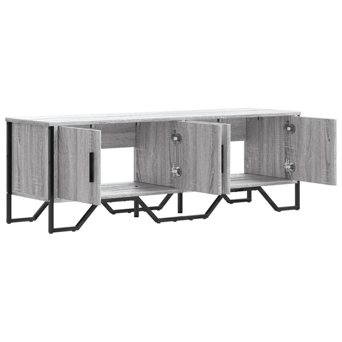 Mobile Porta TV Grigio Sonoma 122x34x41cm in Legno Multistrato 848587