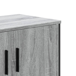 Mobile Porta TV Grigio Sonoma 122x34x41cm in Legno Multistrato 848587