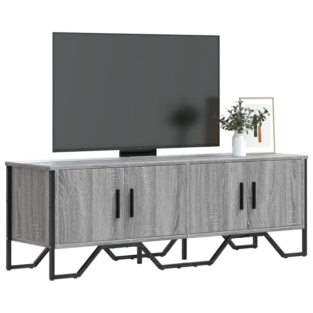 Mobile Porta TV Grigio Sonoma 122x34x41cm in Legno Multistrato 848587