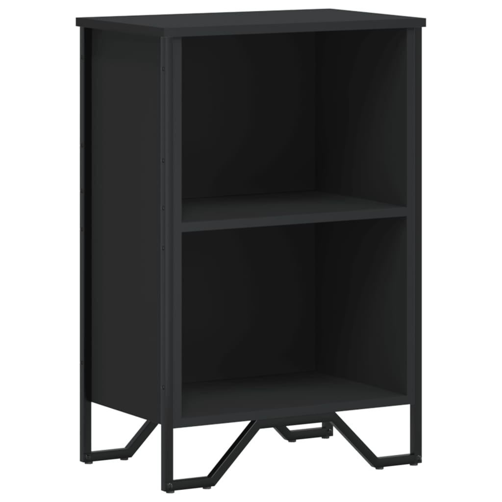 Libreria Nera 50x31x74,5 cm in Legno Multistrato 848599