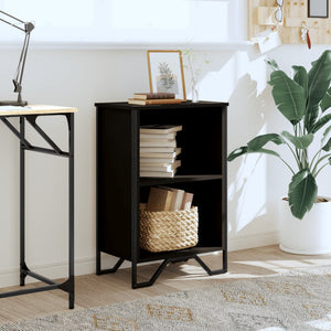 Libreria Nera 50x31x74,5 cm in Legno Multistrato 848599