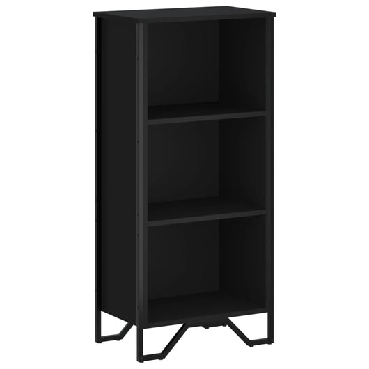 vidaXL Libreria Nera 50x31x106 cm in Legno Multistrato