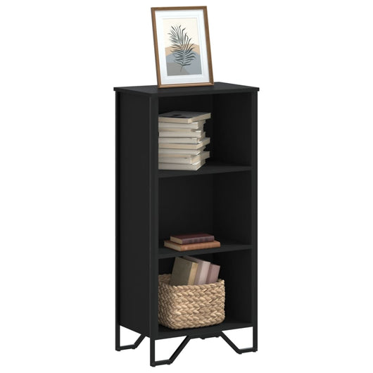 vidaXL Libreria Nera 50x31x106 cm in Legno Multistrato