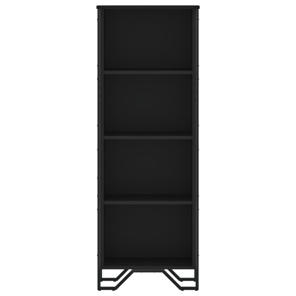 Libreria Nera 50x31x137,5 cm in Truciolato 848609