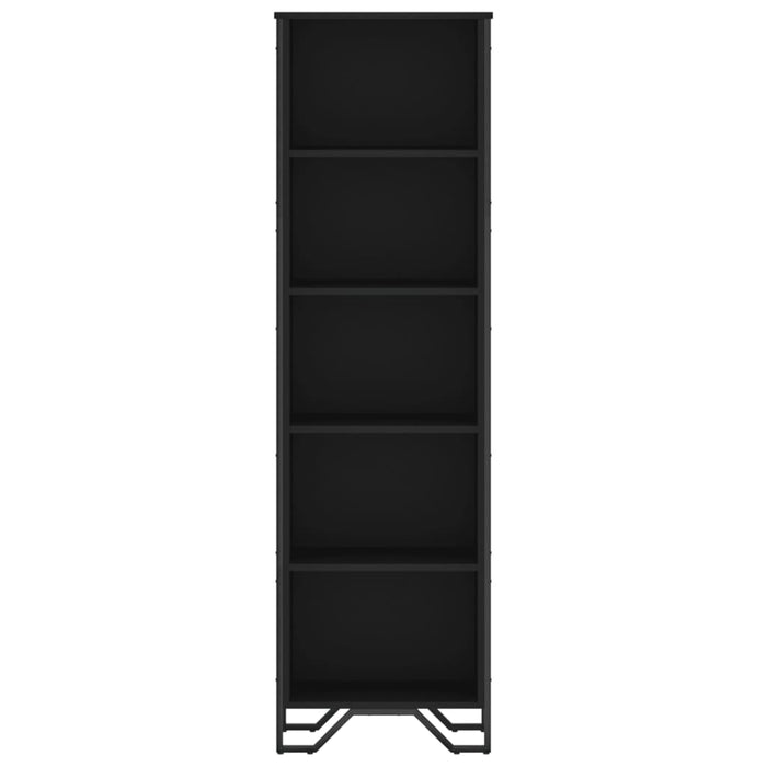 Libreria Nera 50x31x169 cm in Legno Multistrato 848614