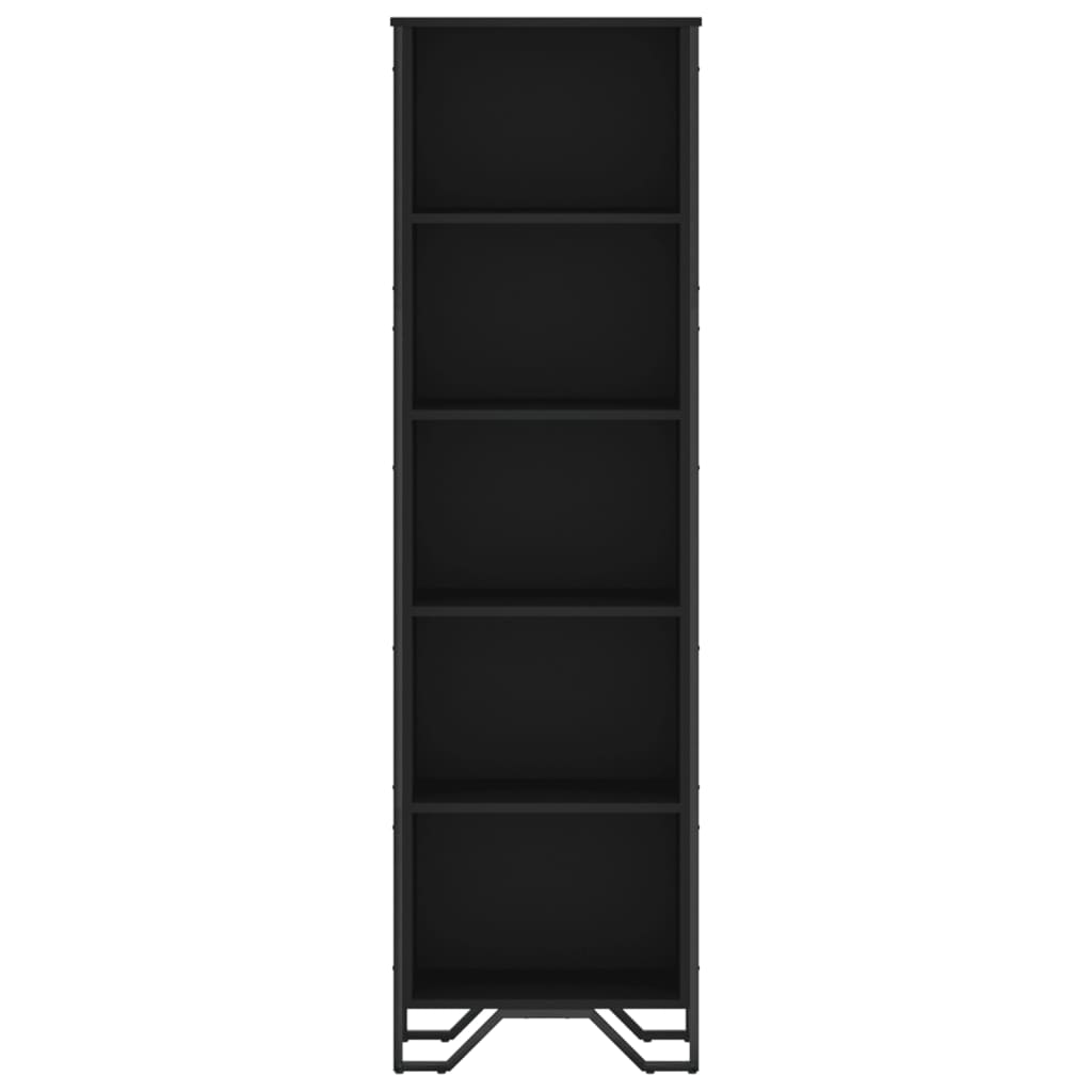 Libreria Nera 50x31x169 cm in Legno Multistrato 848614