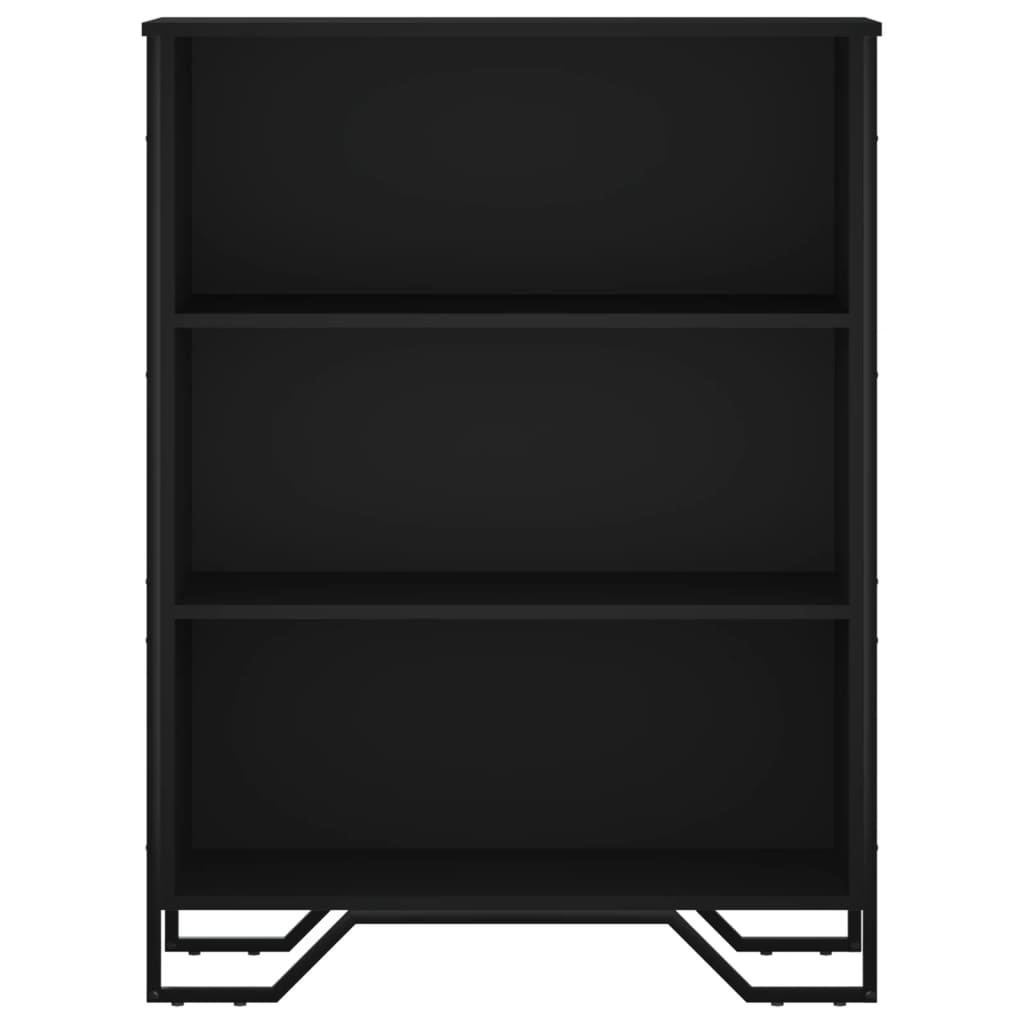 Libreria Nera 80x31x106 cm in Legno Multistrato 848624