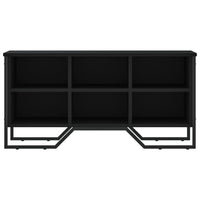 Scarpiera Nera 90x38x45,5 cm in Truciolato 848639