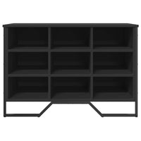 Scarpiera Nera 90x38x61,5 cm in Truciolato 848644