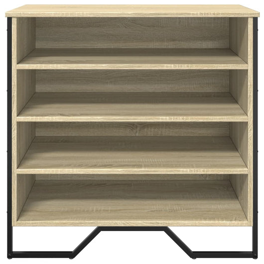 Scarpiera scarpiera mobile portaoggetti ingresso corridoio soggiorno Sonoma 80 x 38 x 78 cm legno composito marrone 02_0021736