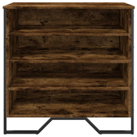 Scarpiera Rovere Fumo 80x38x78 cm in Truciolato 848651