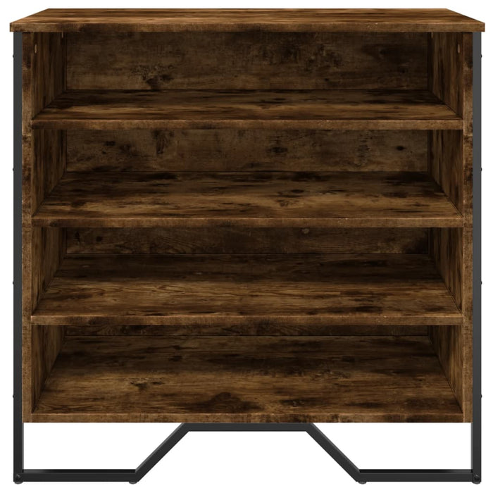 Scarpiera Rovere Fumo 80x38x78 cm in Truciolato 848651