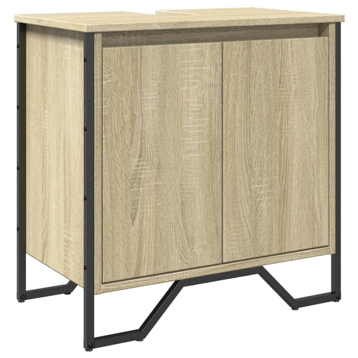 Mobile Lavabo Bagno Rovere Sonoma 60x35x60 cm in Truciolato 848655